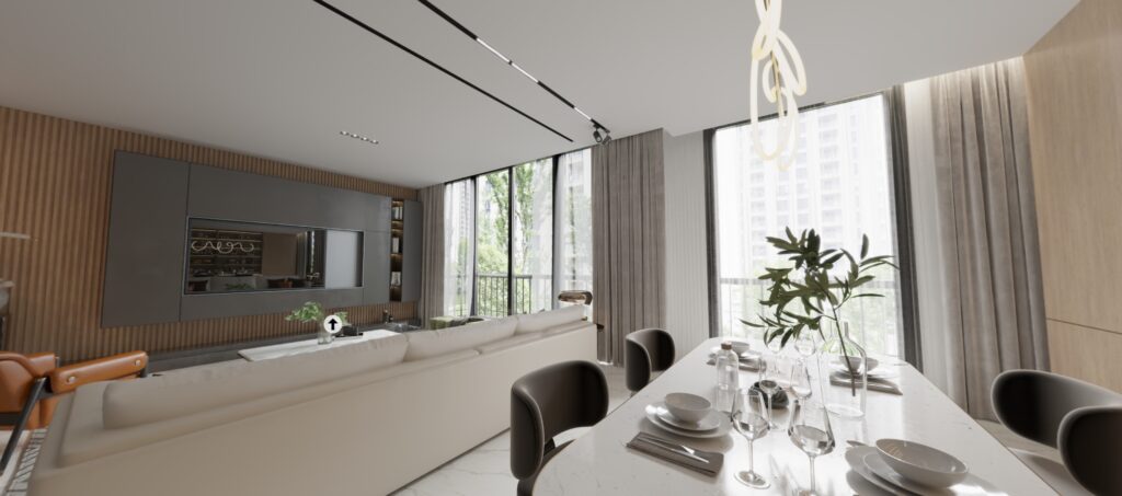 ภาพหน้าจอ Virtual Tour 360 อพาร์ตเมนต์ โดย Light Roast