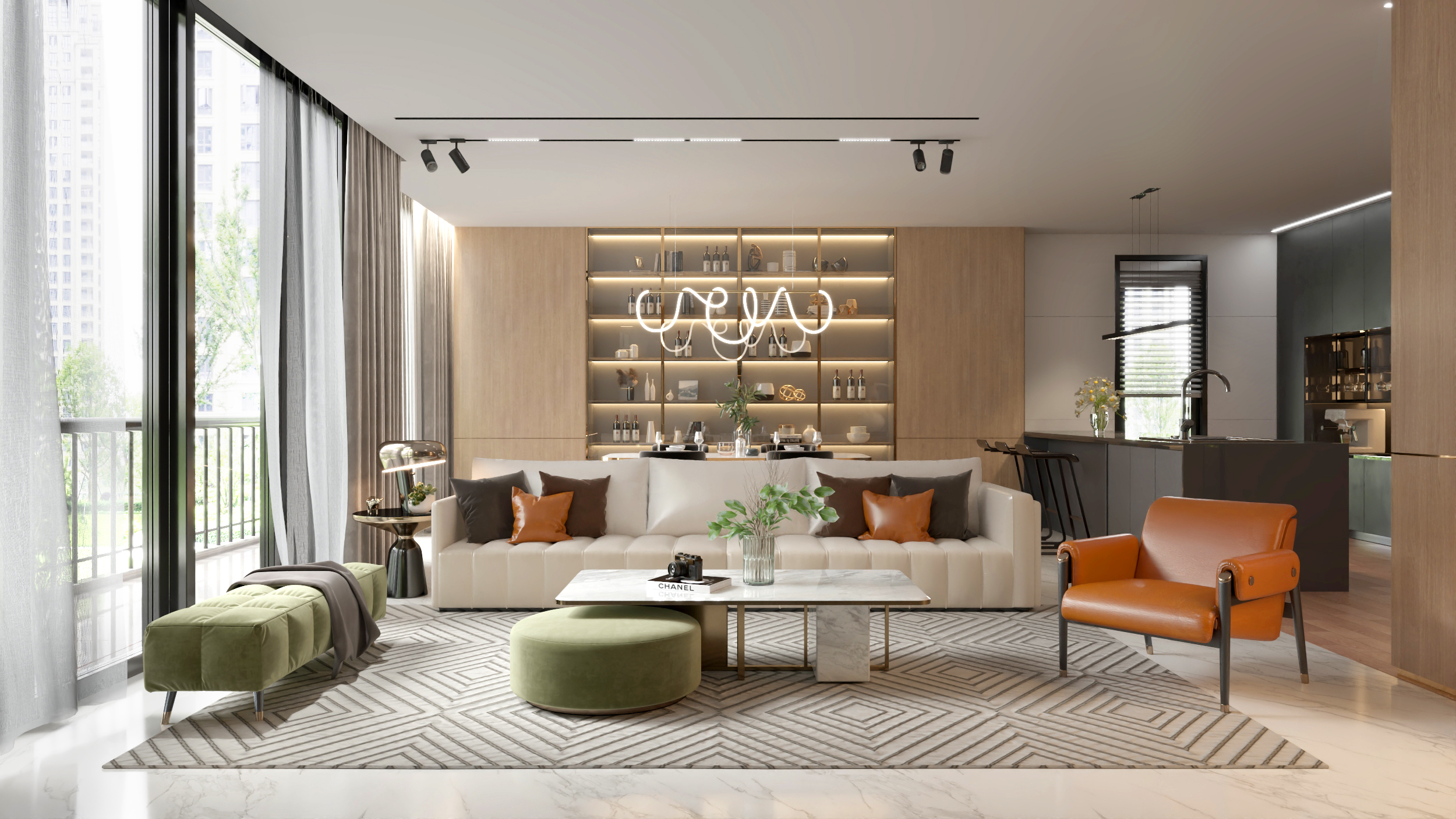 Apartment Low-Rise - มุมมองห้องนั่งเล่น