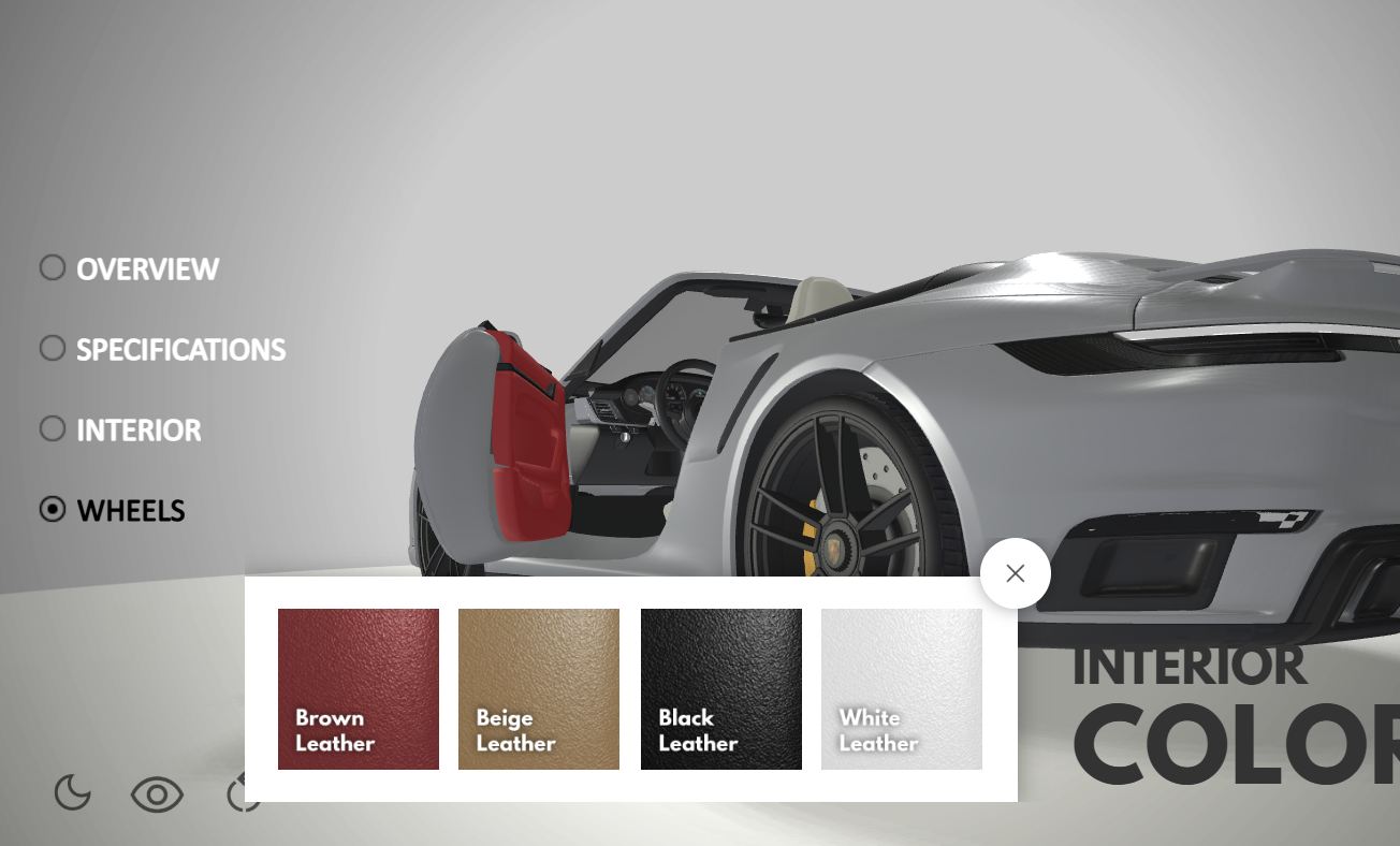 Car Customizer Interactive 3D Configurator - มุมมองที่ 1