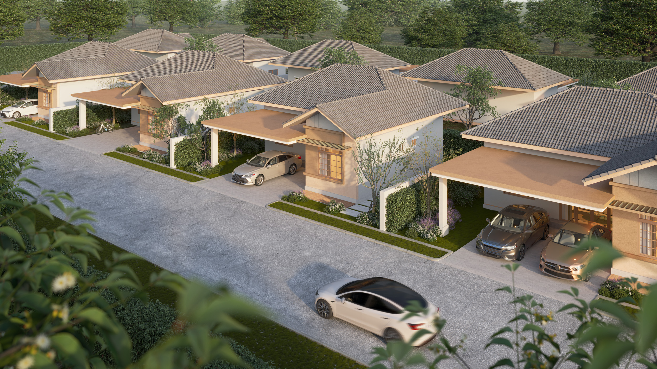 ธาราศิริ - บ้านเดี่ยวแบบ 3BR มุมมองที่ 2