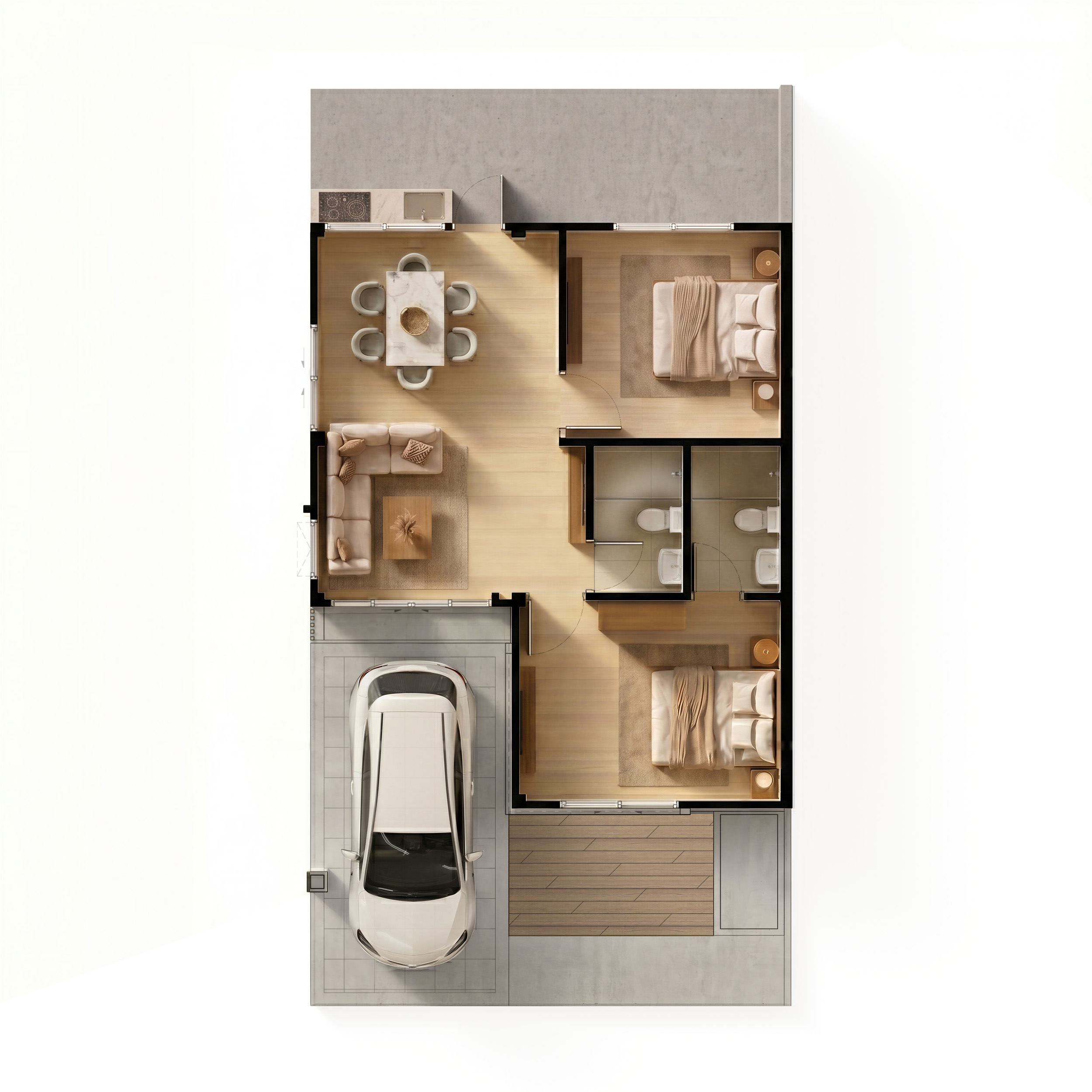ธาราศิริ - ผังบ้านแบบ TH